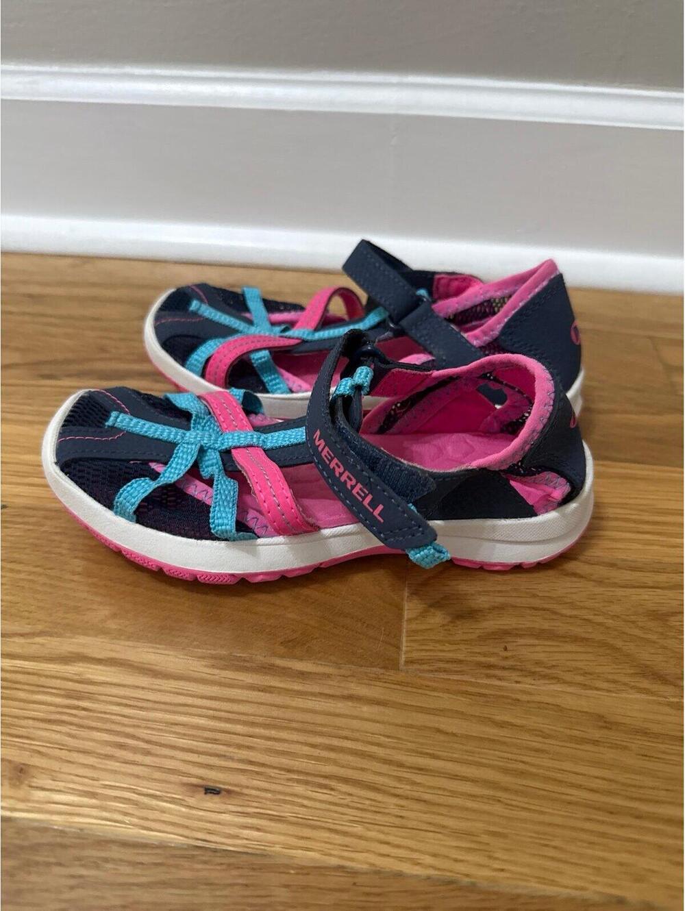Merrell Little Girls Dragonfly Stay-Put Sandals Size 12
